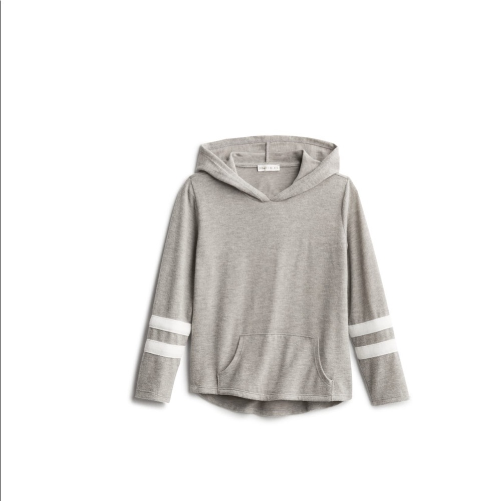 Varsity pullover shirt CROWN OF HEARTS Dria Varsity Hacci hooded sweatshirt